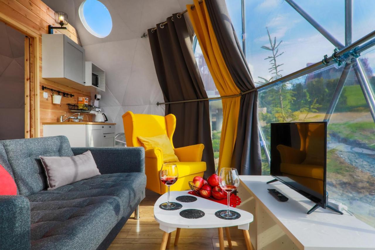Bed and Breakfast Glamping Gliczarow Klapnioki Лесьниця Екстер'єр фото