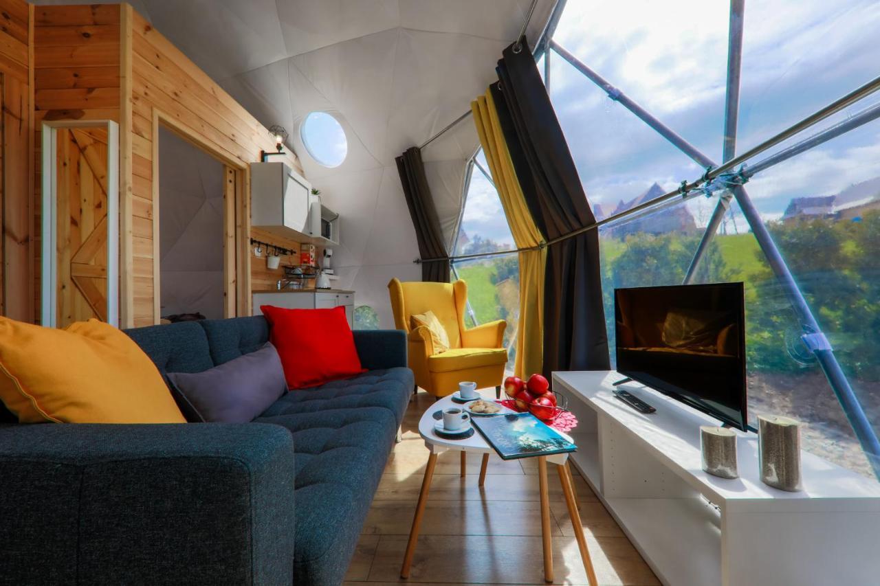 Bed and Breakfast Glamping Gliczarow Klapnioki Лесьниця Екстер'єр фото