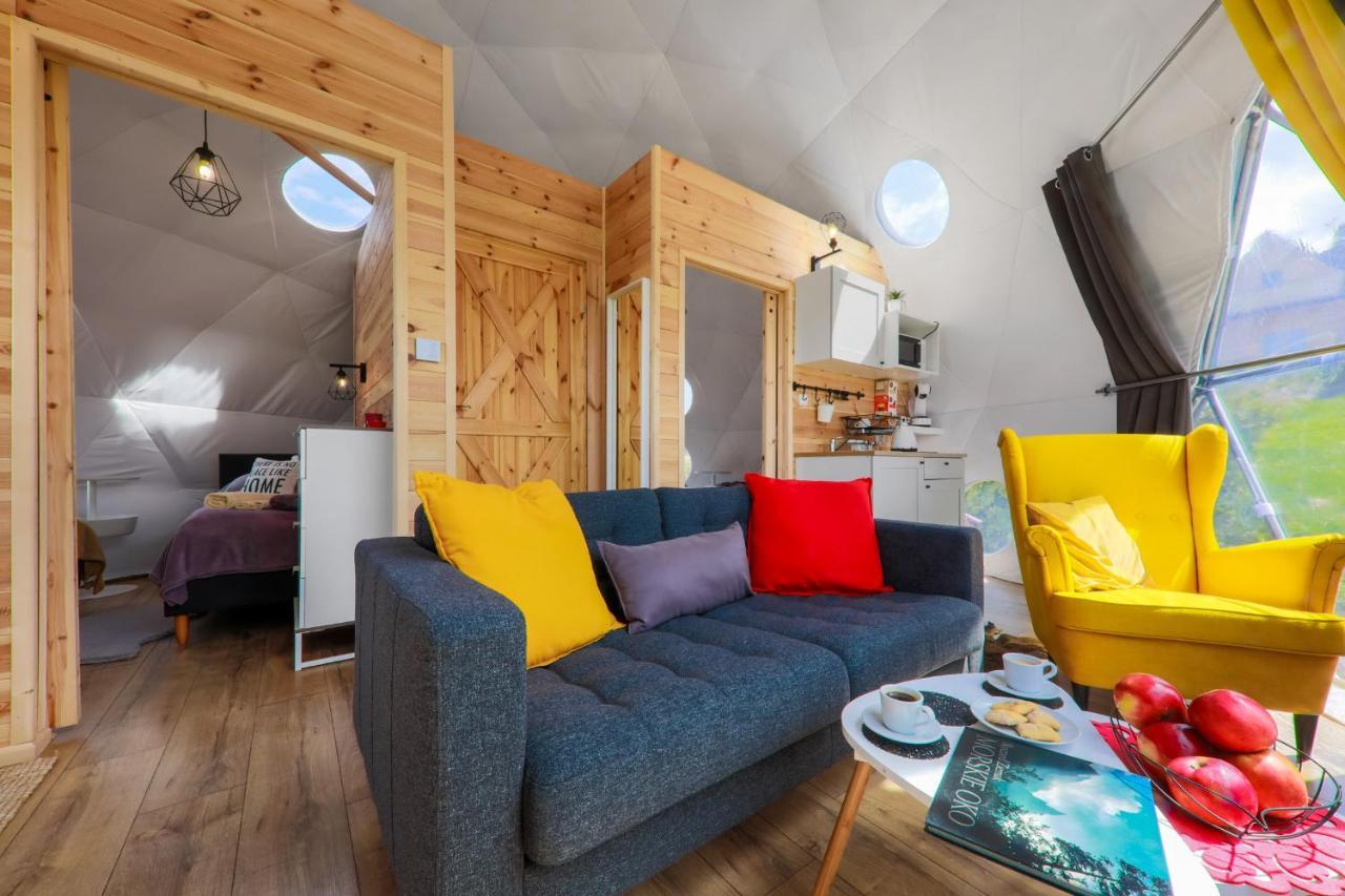 Bed and Breakfast Glamping Gliczarow Klapnioki Лесьниця Екстер'єр фото