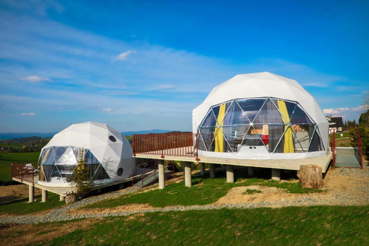 Bed and Breakfast Glamping Gliczarow Klapnioki Лесьниця Екстер'єр фото